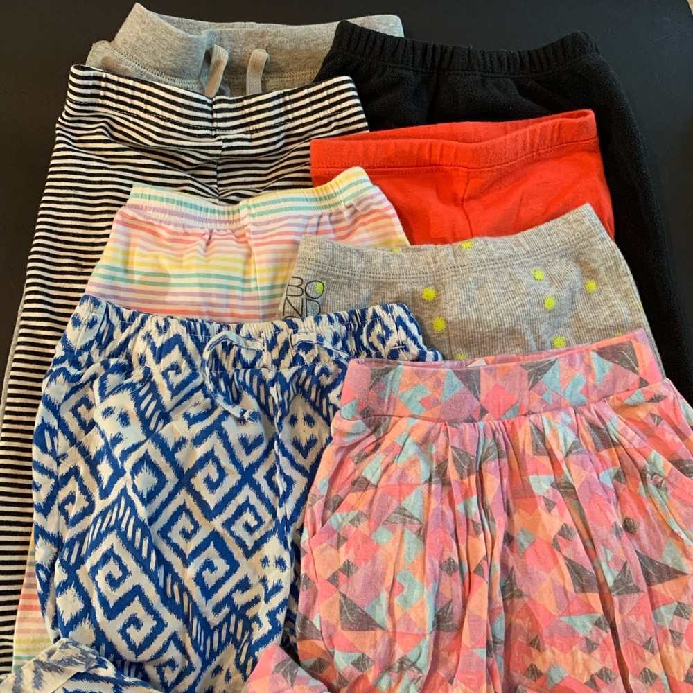 Pants! Pants! Pants! Eight 12m size girls pants